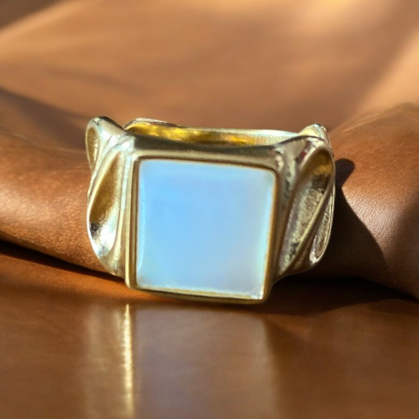 Square Pearl Ring